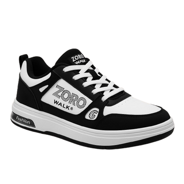 ZoroWalk™ StreetPro Sneakers – Monochrome Edition
